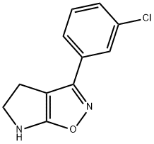 4H-Pyrrolo[3,2-d]isoxazole,3-(3-chlorophenyl)-5,6-dihydro-(9CI) Structure