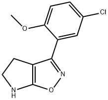 4H-Pyrrolo[3,2-d]isoxazole,3-(5-chloro-2-methoxyphenyl)-5,6-dihydro-(9CI) Structure