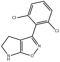 4H-Pyrrolo[3,2-d]isoxazole,3-(2,6-dichlorophenyl)-5,6-dihydro-(9CI) Structure