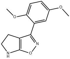4H-Pyrrolo[3,2-d]isoxazole,3-(2,5-dimethoxyphenyl)-5,6-dihydro-(9CI) Structure