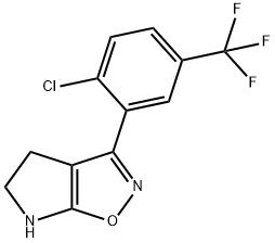 4H-Pyrrolo[3,2-d]isoxazole,3-[2-chloro-5-(trifluoromethyl)phenyl]-5,6-dihydro-(9CI) Structure