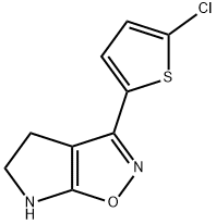 4H-Pyrrolo[3,2-d]isoxazole,3-(5-chloro-2-thienyl)-5,6-dihydro-(9CI) Structure