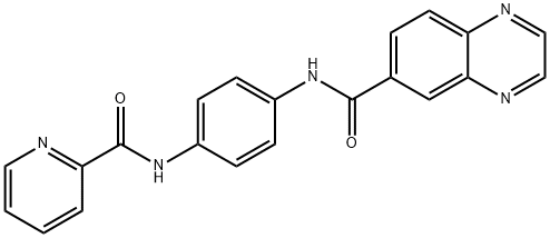 6-Quinoxalinecarboxamide,N-[4-[(2-pyridinylcarbonyl)amino]phenyl]-(9CI)|