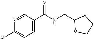 3-Pyridinecarboxamide,6-chloro-N-[(tetrahydro-2-furanyl)methyl]-(9CI) Structure