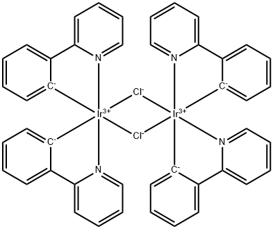 二-Μ-氯四[2-(2-吡啶基-KN)苯基-KC]二铱(III), 603109-48-4, 结构式