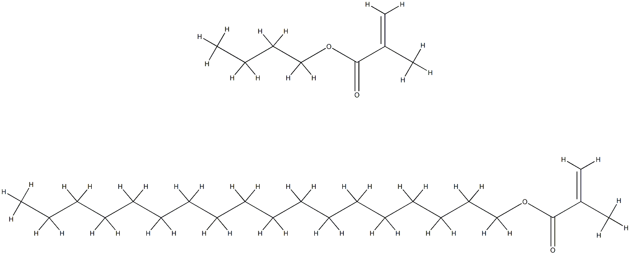 2-Propenoic acid, 2-methyl-, butyl ester, polymer with octadecyl 2-methyl-2-propenoate Structure
