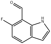 1H-Indole-7-carboxaldehyde,6-fluoro-(9CI) Struktur