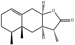 (3R)-3aα,4,4a,5,6,7,9,9aα-Octahydro-3α,4aβ,5β-trimethylnaphtho[2,3-b]furan-2(3H)-one Structure
