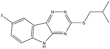 2H-1,2,4-Triazino[5,6-b]indole,8-fluoro-3-[(2-methylpropyl)thio]-(9CI)|