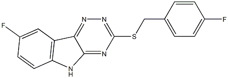 2H-1,2,4-Triazino[5,6-b]indole,8-fluoro-3-[[(4-fluorophenyl)methyl]thio]-(9CI)|