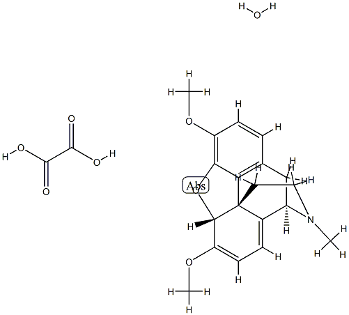 Thebaine bioxalate monohydrate Struktur