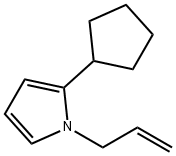1H-Pyrrole,2-cyclopentyl-1-(2-propenyl)-(9CI) 结构式