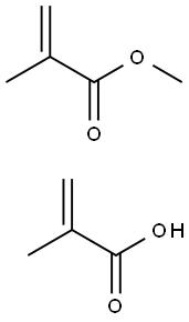 2-Propenoic acid, 2-methyl-, polymer with methyl 2-methyl-2-propenoate, ammonium salt Structure
