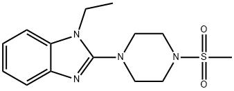 1H-Benzimidazole,1-ethyl-2-[4-(methylsulfonyl)-1-piperazinyl]-(9CI)|