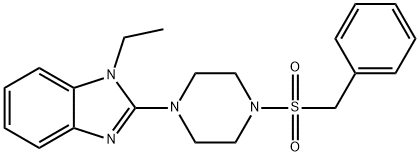 604741-89-1 1H-Benzimidazole,1-ethyl-2-[4-[(phenylmethyl)sulfonyl]-1-piperazinyl]-(9CI)