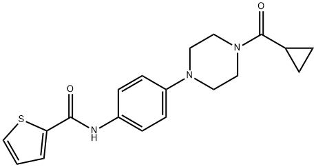 2-Thiophenecarboxamide,N-[4-[4-(cyclopropylcarbonyl)-1-piperazinyl]phenyl]-(9CI) Struktur