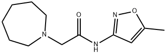 1H-Azepine-1-acetamide,hexahydro-N-(5-methyl-3-isoxazolyl)-(9CI) Structure