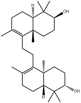 8,14-セコガンマセラ-8,13-ジエン-3β,21α-ジオール 化学構造式