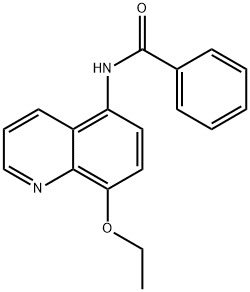5-ベンゾイルアミノ-8-エトキシキノリン 化学構造式