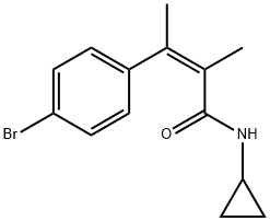 (Z)-4-Bromo-N-cyclopropyl-α,β-dimethylcinnamamide Structure