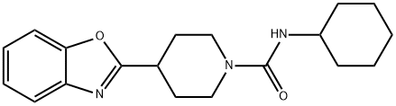 1-Piperidinecarboxamide,4-(2-benzoxazolyl)-N-cyclohexyl-(9CI)|