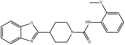 1-Piperidinecarboxamide,4-(2-benzoxazolyl)-N-(2-methoxyphenyl)-(9CI) Structure