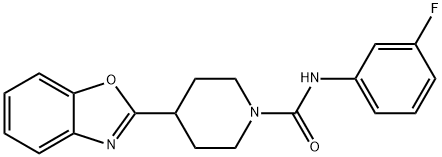 1-Piperidinecarboxamide,4-(2-benzoxazolyl)-N-(3-fluorophenyl)-(9CI)|