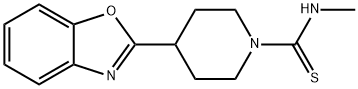 1-Piperidinecarbothioamide,4-(2-benzoxazolyl)-N-methyl-(9CI) Structure