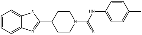 1-Piperidinecarbothioamide,4-(2-benzothiazolyl)-N-(4-methylphenyl)-(9CI)|