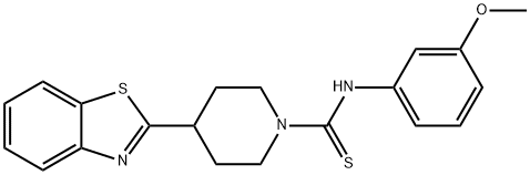 1-Piperidinecarbothioamide,4-(2-benzothiazolyl)-N-(3-methoxyphenyl)-(9CI)|