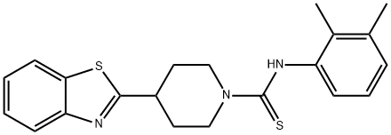 1-Piperidinecarbothioamide,4-(2-benzothiazolyl)-N-(2,3-dimethylphenyl)-(9CI) Structure