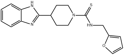 605629-29-6 1-Piperidinecarbothioamide,4-(1H-benzimidazol-2-yl)-N-(2-furanylmethyl)-(9CI)