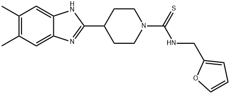 605629-32-1 1-Piperidinecarbothioamide,4-(5,6-dimethyl-1H-benzimidazol-2-yl)-N-(2-furanylmethyl)-(9CI)