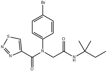 605638-24-2 1,2,3-Thiadiazole-4-carboxamide,N-(4-bromophenyl)-N-[2-[(1,1-dimethylpropyl)amino]-2-oxoethyl]-(9CI)