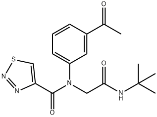 605638-26-4 1,2,3-Thiadiazole-4-carboxamide,N-(3-acetylphenyl)-N-[2-[(1,1-dimethylethyl)amino]-2-oxoethyl]-(9CI)