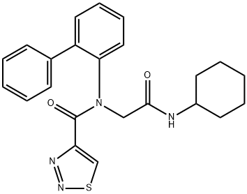 1,2,3-Thiadiazole-4-carboxamide,N-[1,1-biphenyl]-2-yl-N-[2-(cyclohexylamino)-2-oxoethyl]-(9CI)|