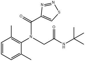 1,2,3-Thiadiazole-4-carboxamide,N-[2-[(1,1-dimethylethyl)amino]-2-oxoethyl]-N-(2,6-dimethylphenyl)-(9CI) Structure