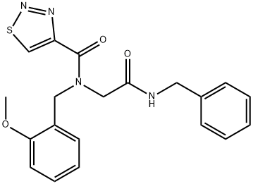 605638-69-5 1,2,3-Thiadiazole-4-carboxamide,N-[(2-methoxyphenyl)methyl]-N-[2-oxo-2-[(phenylmethyl)amino]ethyl]-(9CI)