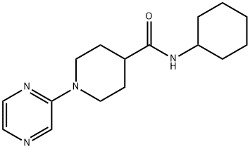 605639-16-5 4-Piperidinecarboxamide,N-cyclohexyl-1-pyrazinyl-(9CI)