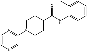 4-Piperidinecarboxamide,N-(2-methylphenyl)-1-pyrazinyl-(9CI) Structure