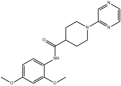 4-Piperidinecarboxamide,N-(2,4-dimethoxyphenyl)-1-pyrazinyl-(9CI)|