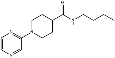 4-Piperidinecarboxamide,N-butyl-1-pyrazinyl-(9CI) Structure