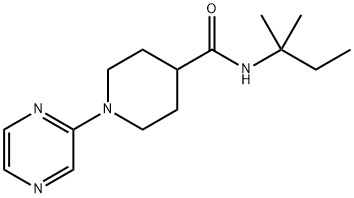 4-Piperidinecarboxamide,N-(1,1-dimethylpropyl)-1-pyrazinyl-(9CI)|