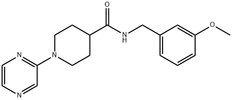4-Piperidinecarboxamide,N-[(3-methoxyphenyl)methyl]-1-pyrazinyl-(9CI)|