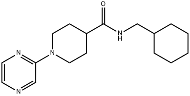 605639-87-0 4-Piperidinecarboxamide,N-(cyclohexylmethyl)-1-pyrazinyl-(9CI)
