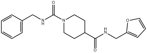 1,4-Piperidinedicarboxamide,N4-(2-furanylmethyl)-N1-(phenylmethyl)-(9CI)|
