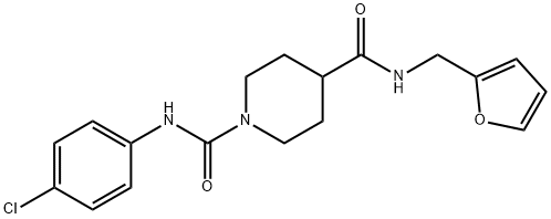 1,4-Piperidinedicarboxamide,N1-(4-chlorophenyl)-N4-(2-furanylmethyl)-(9CI)|