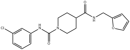 1,4-Piperidinedicarboxamide,N1-(3-chlorophenyl)-N4-(2-furanylmethyl)-(9CI)|