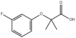 Propanoic acid, 2-(3-fluorophenoxy)-2-Methyl- 结构式