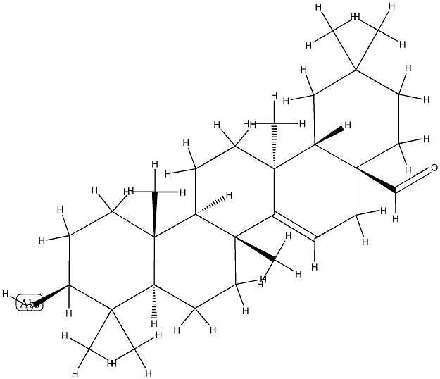 3β-Hydroxy-D-friedoolean-14-en-28-al 结构式